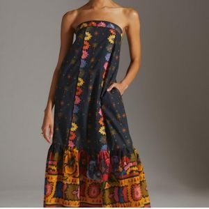 Farm Rio Embroidered Maxi Dress NWT XS